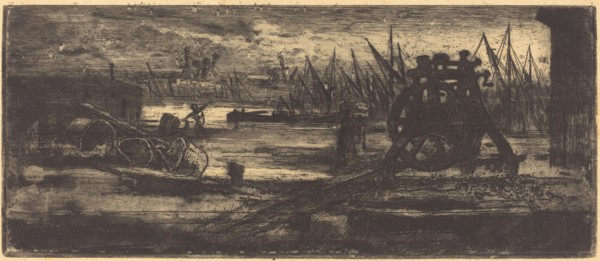 Un Vieux Chantier à Rochester (The Old Dock-yard at Rochester).