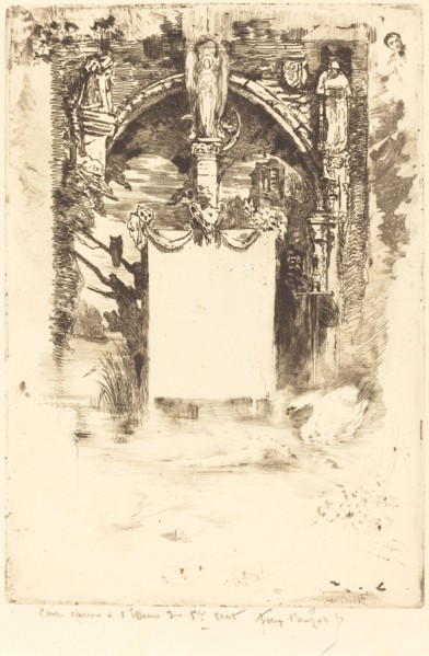 Ex-Libris pour "L'Ensorcelée" (Bookplate for "L'Ensorcelée"), c. 1883/1885.
