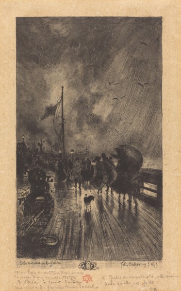 Un Débarquement en Angleterre (Landing in England), 1879.