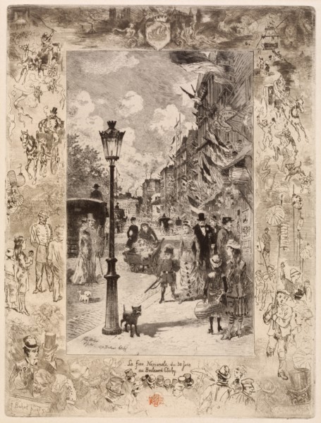 La Fête nationale au Boulevard Clichy (National Holiday on the Boulevard de Clichy), 1878.