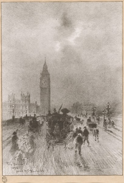 The Victoria Clock Tower London, 1892.