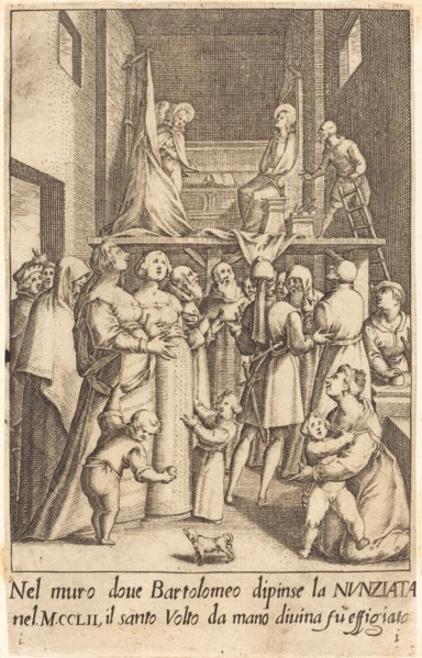 Painting of the Annunciation, 1619.