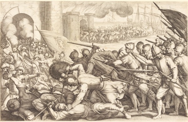 The Troops Forcing the Gate of a Town, c. 1614.