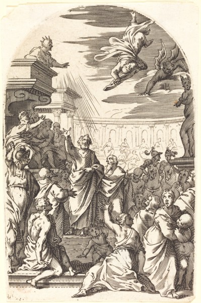 Fall of Simon the Magician, 1608/1611.