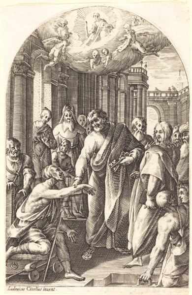 Peter and John Healing the Lame, 1608/1611.