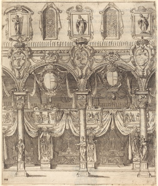 Side Aisle of San Lorenzo, Florence, 1612.