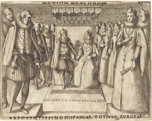 Meeting of Margaret of Austria and Philip III [recto], 1612.