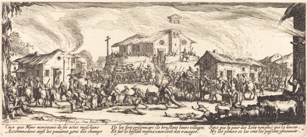 Plundering and Burning a Village, c. 1633.