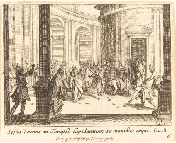 Stoning of Jesus, 1635.