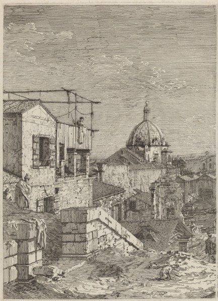 The House with the Inscription [left], 1741.