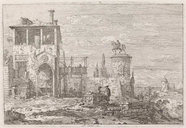 The Equestrian Monument [upper right], c. 1735/1746.