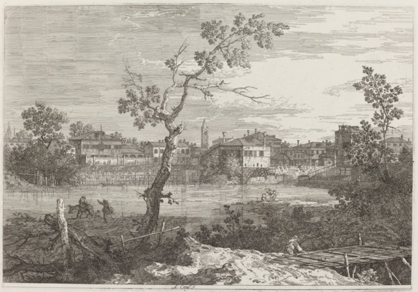 View of a Town on a River Bank, c. 1735/1746.