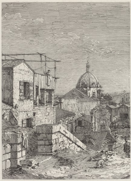 The House with the Inscription [left], 1741.