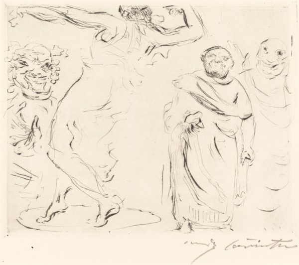 Das Gastmahl des Trimalchio: pl. XI (The Banquet of Trimalchio: pl. XI), 1919.