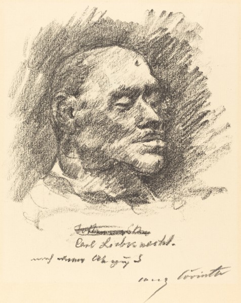 Totenmaske Liebknechts (Liebknecht's Death Mask), 1920.