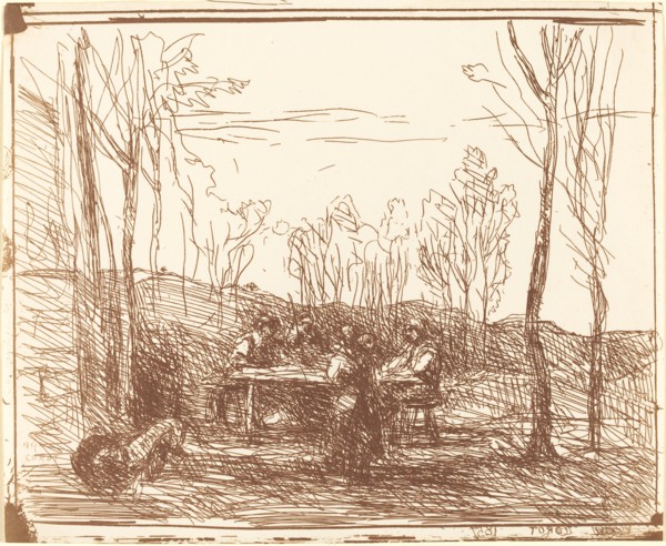Luncheon in a Clearing (Un Dejeuner dans la clairiere), 1857.