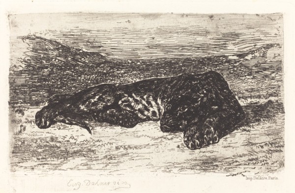 Tiger Sleeping in the Desert, c. 1830.