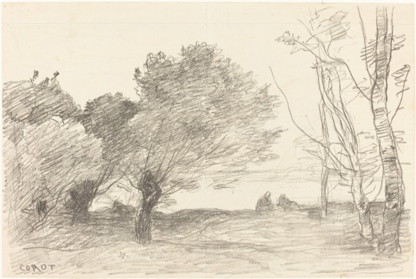 Willows and White Poplars (Saules et peupliers blancs), 1871.