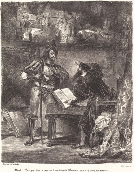 Mephisto Appears to Faust.