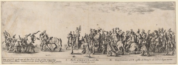 Master of His Excellency's Stables and Twenty Servants, 1633. Creator: Stefano della Bella.