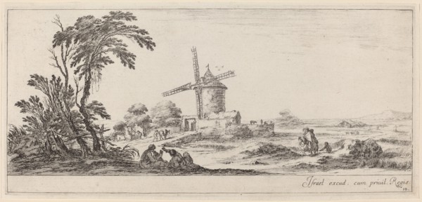 Landscape with Windmill, in or before 1647.