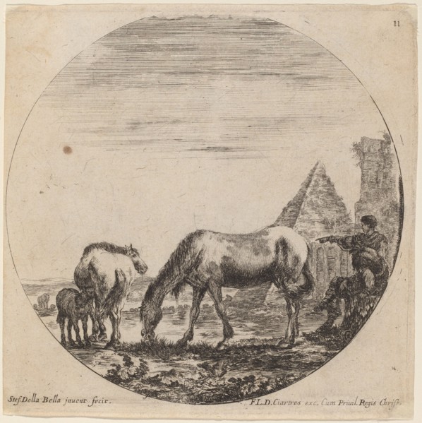 Pyramid of Caius Cestius, 1646.