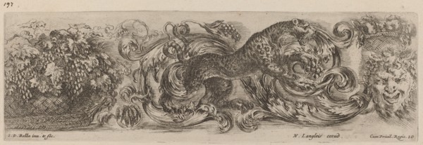 Ornamental Frieze with Leopard, probably 1648.