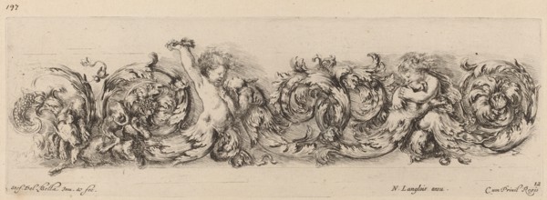 Ornamental Frieze with Children and Dogs, probably 1648.