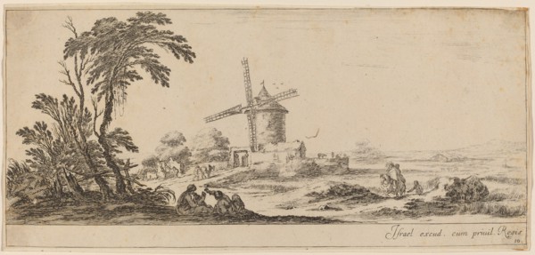 Landscape with Windmill, in or before 1647.