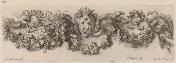 Festoon with Medici Coat of Arms, probably 1648.