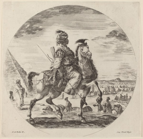 A Black Horseman.