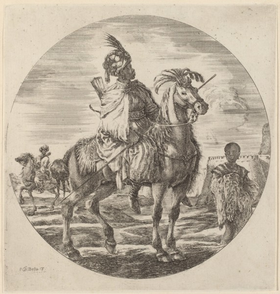 A Black Horseman.