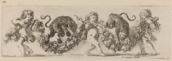 Two Leopards Jumping a Festoon Supported by Children, probably 1648.