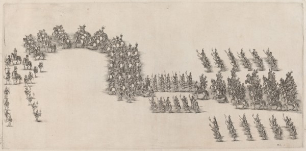 A Procession of Sixty Cavaliers and Torch Bearers, 1652.