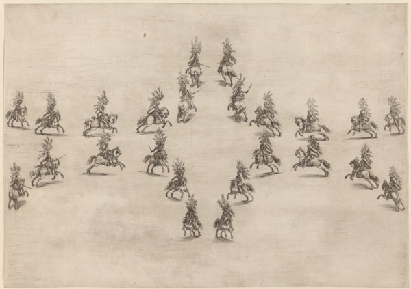 Twenty-Four Cavaliers in an Oval, 1652.