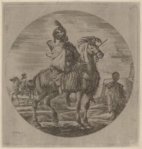 A Black Horseman.