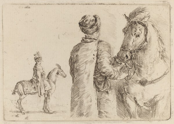 Polish Attendant Holding the Bridle of a Horse.