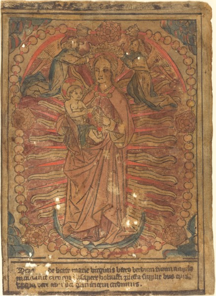 The Madonna and Child in a Rosary, c. 1490.