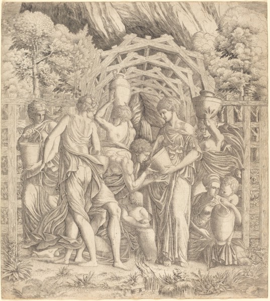 Young Man Drinking Water (Rebecca and Eliezer?).