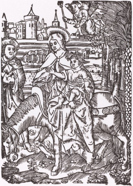 The Flight to Egypt. [Probably French 16th century, restrike 1968].