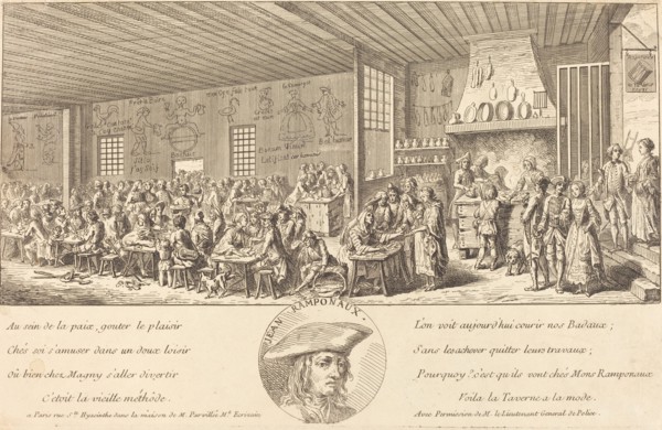 Cabaret of Ramponaux, c. 1760. Formerly attributed to Benoît-Louis Prévost.