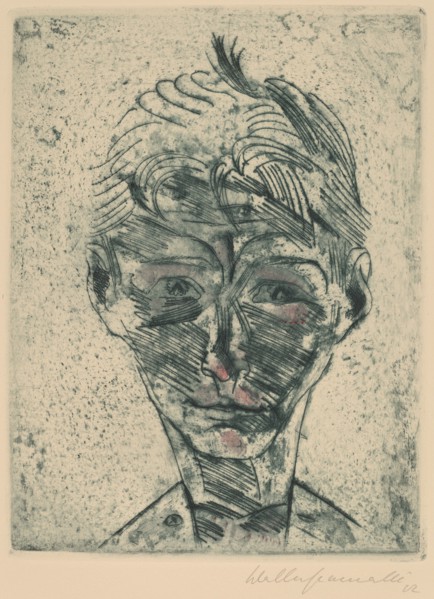 Bust of a Young Man, Self-portrait (Knabenkopf, Selbstporträt), 1922/1923.