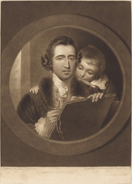 Benjamin West, Esqr R.A. and His Son RI West, 1773.