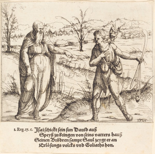 Jesse Sends David to His Brothers and Saul, 1548.