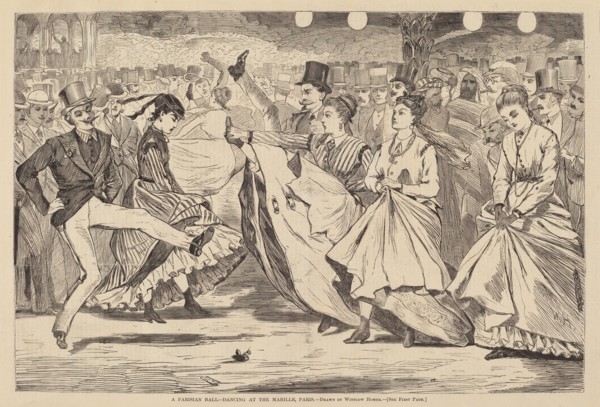 A Parisian Ball - Dancing at the Mabille, Paris, published 1867.