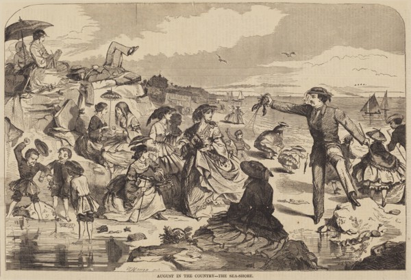 August in the Country - The Sea Shore, published 1859.