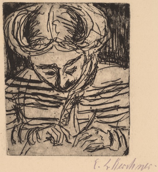 Young Girl Drawing, 1906.