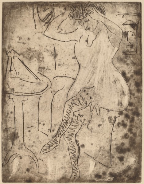 Dodo Arranging Her Hair, 1909.