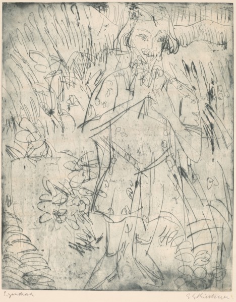 Girl with Flowers, 1923.