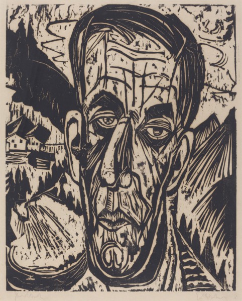 Head of van de Velde, Bright (Kopf van de Velde, Hell), 1917.